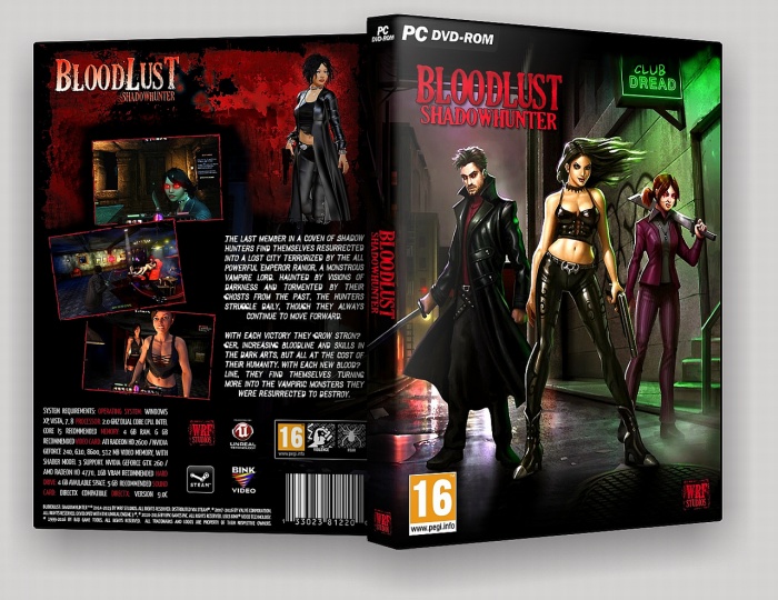 BloodLust: Shadowhunter box art cover