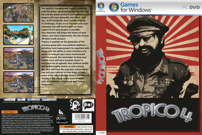 Tropico 4 box art cover