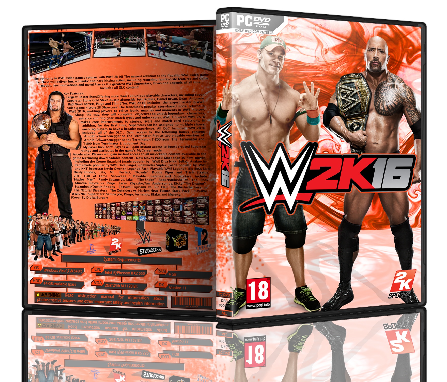 WWE 2K16 box cover