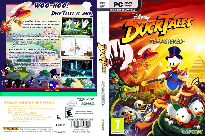 Pato Aventuras - DuckTales - Remastered box art cover