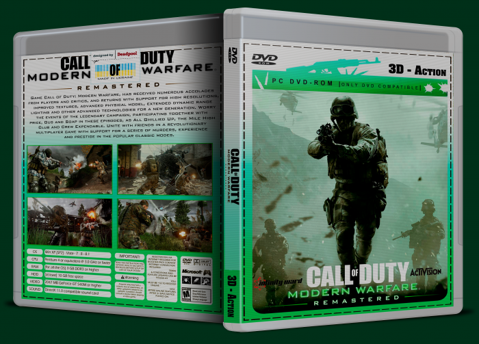 Call of Duty Modern Warfare Remastered box art cover