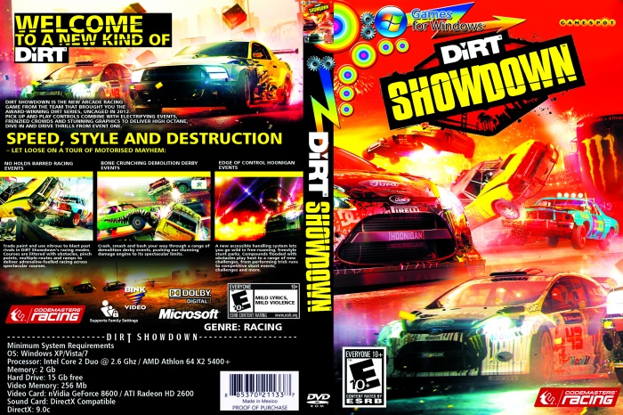 DiRT Showdown box art cover