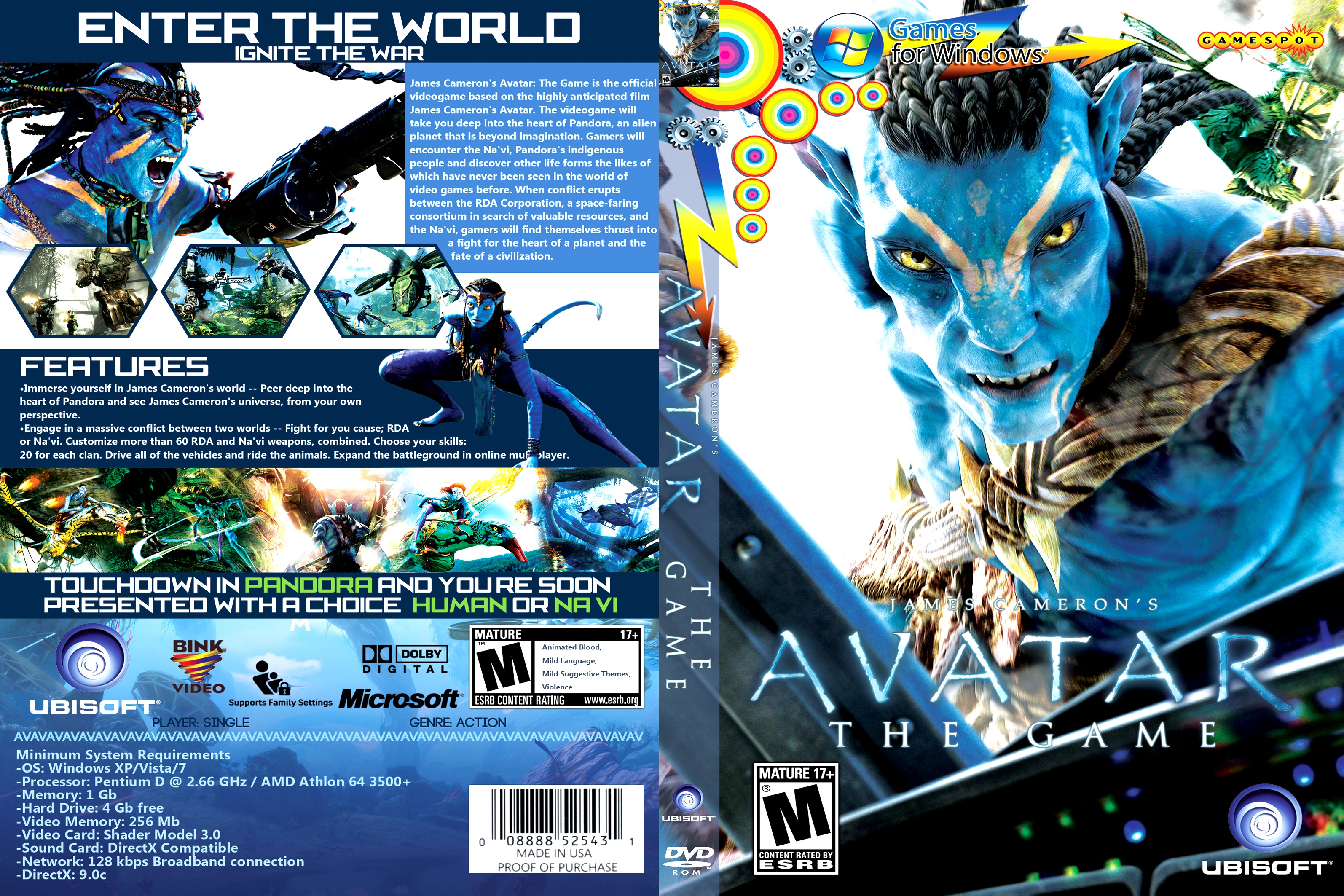 Avatar: The Game box cover