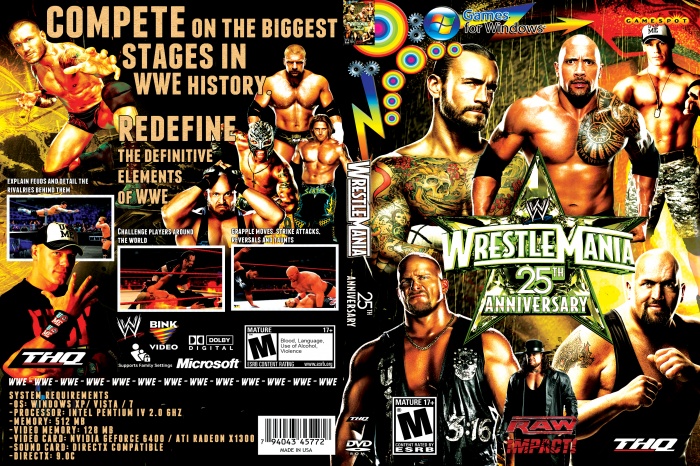 Wrestlemania 25: The Game box art cover