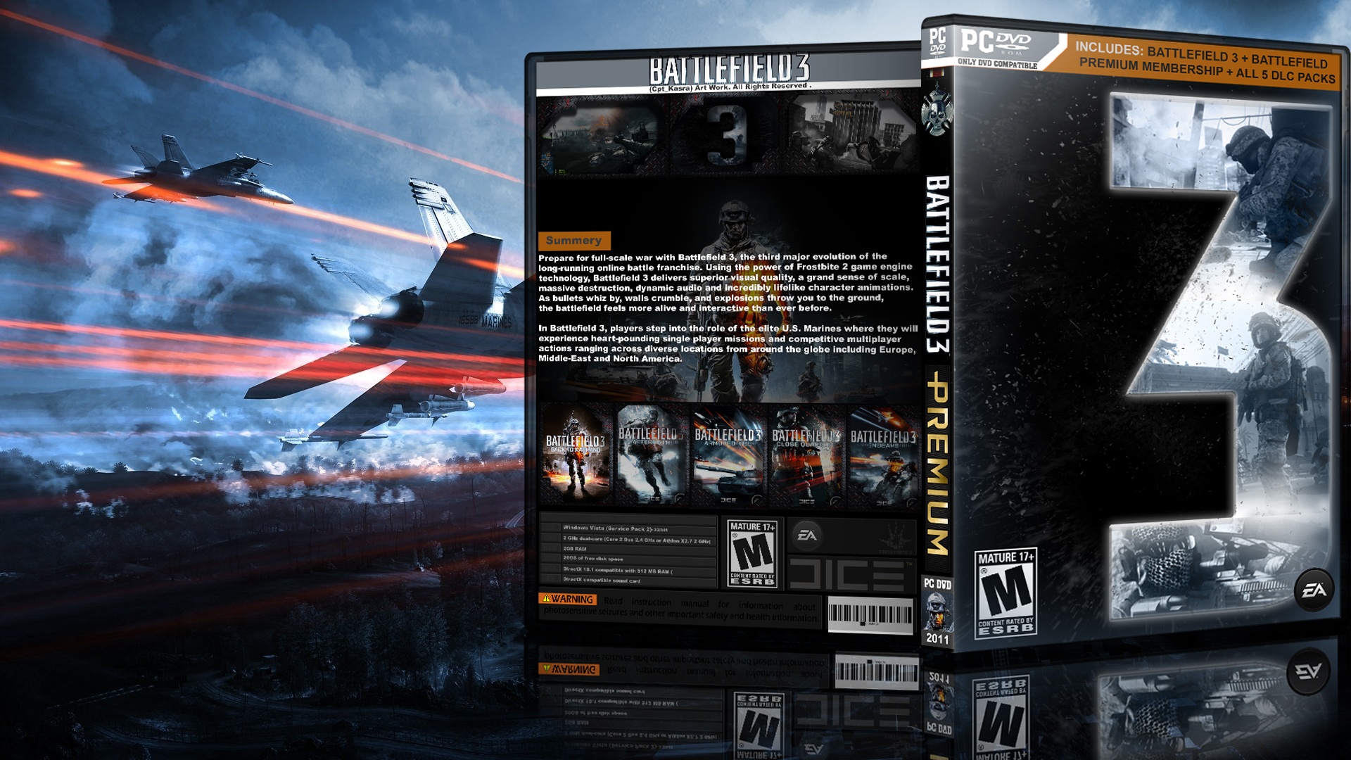 Battlefield 3 Premium Edition box cover