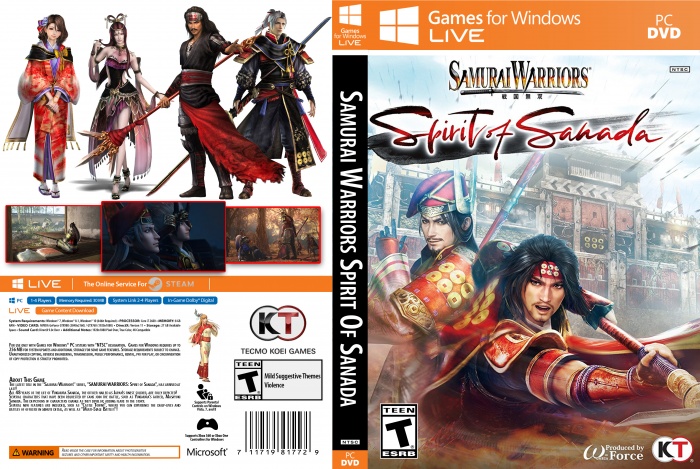 Samurai Warriors: Spirit Of Sanada box art cover