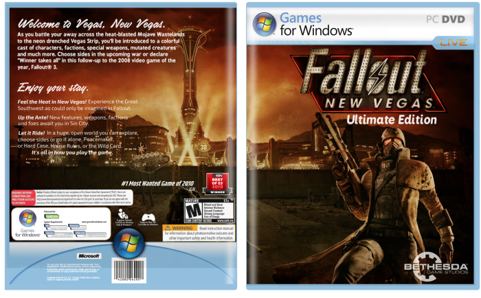 Fallout: New Vegas Ultimate Edition box art cover