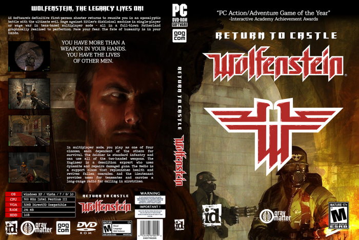 Return to Castle Wolfenstein box art cover