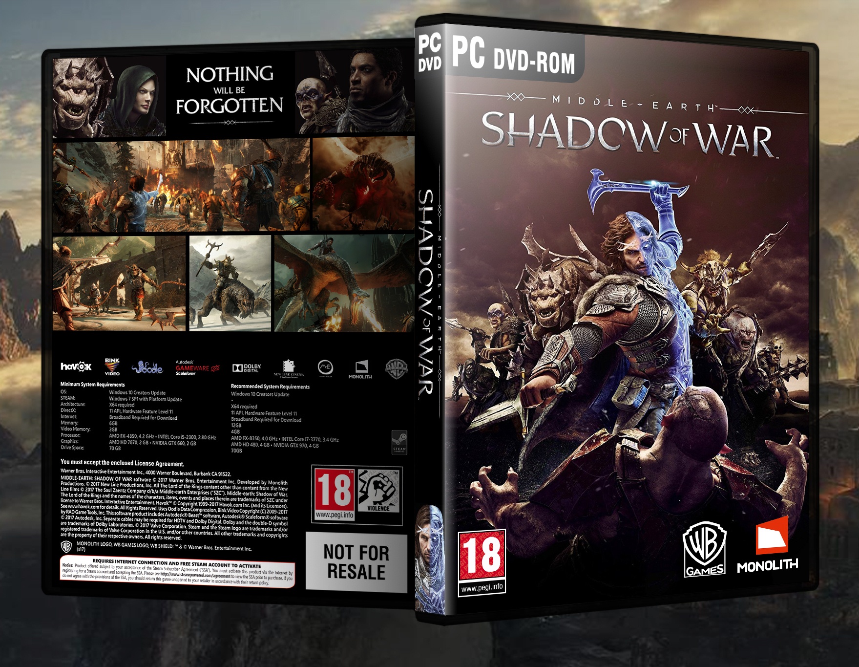 Middle-earth: Shadow of War box cover