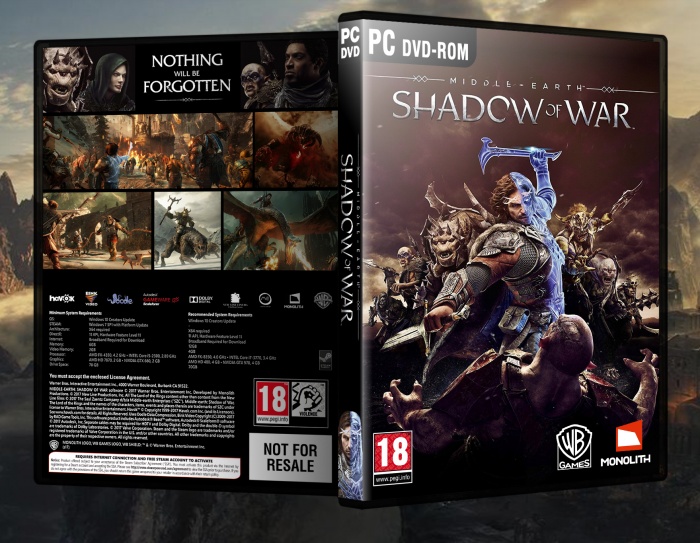 Middle-earth: Shadow of War box art cover