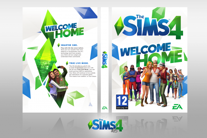 The Sims 4 box art cover