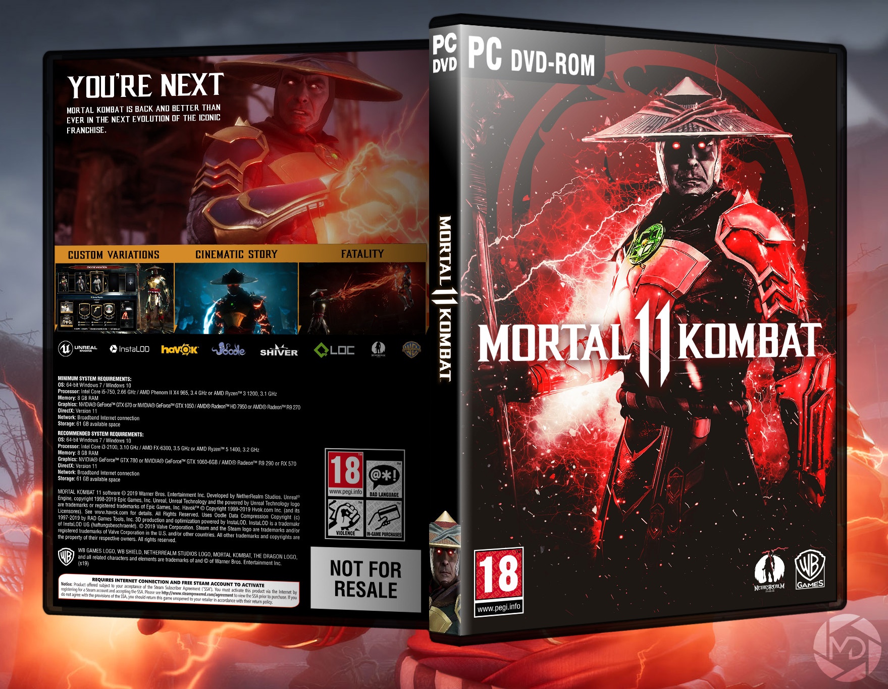 Mortal Kombat 11 box cover