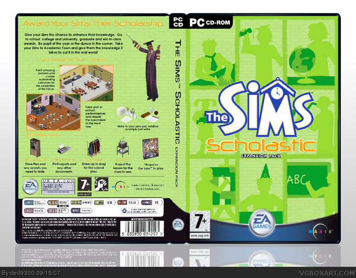 The Sims Scholastic box art cover