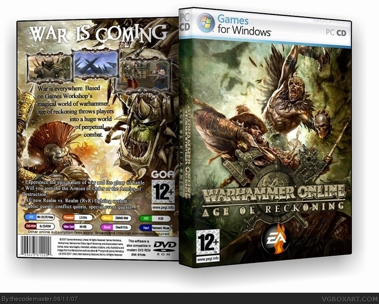 Warhammer Online: Age of Reckoning box cover