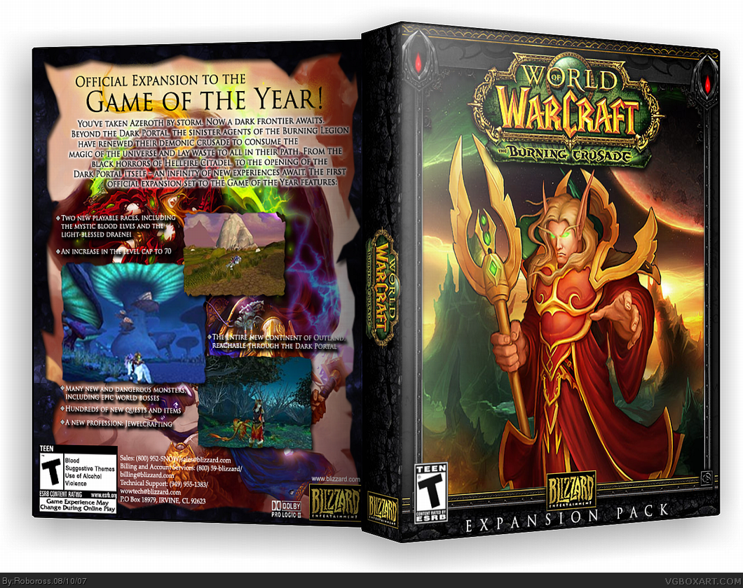 World of Warcraft: The Burning Crusade box cover