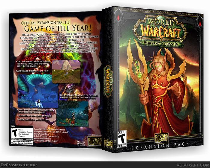 World of Warcraft: The Burning Crusade box art cover
