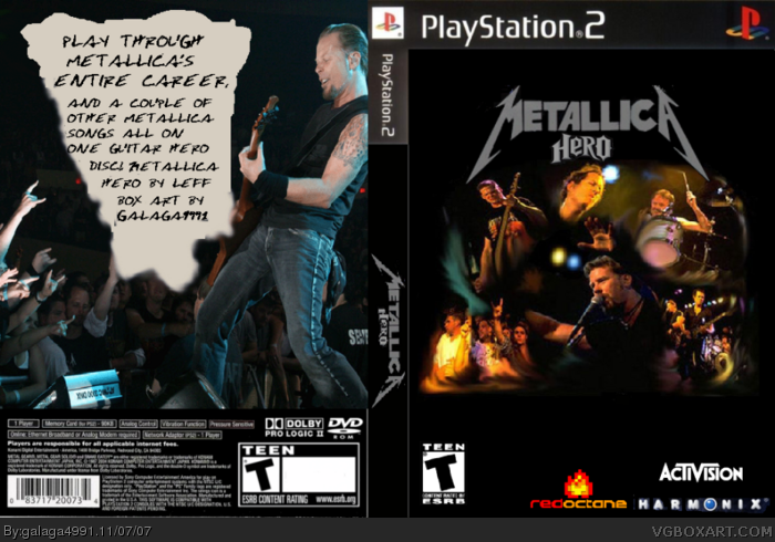 Metallica Hero box art cover