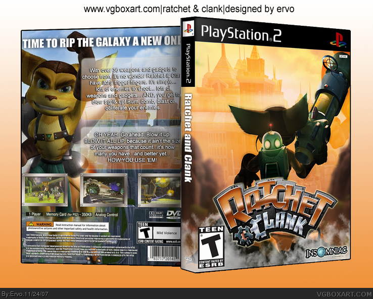 Ratchet & Clank box cover