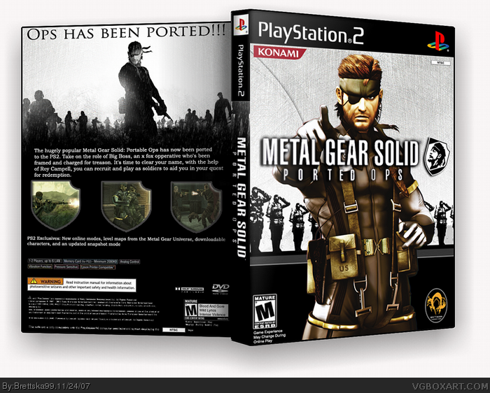 Metal Gear Solid: Ported Ops box art cover