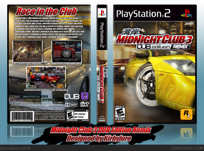 Midnight Club 3: DUB Edition Remix box art cover