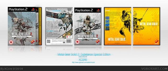 Metal Gear Solid 2: Substance Special Edition box art cover
