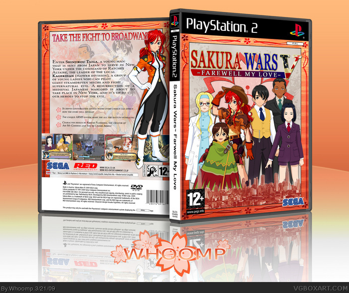 Sakura Wars: Farewell My Love box art cover