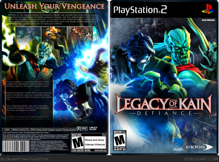 Legacy of Kain: Defiance box art cover