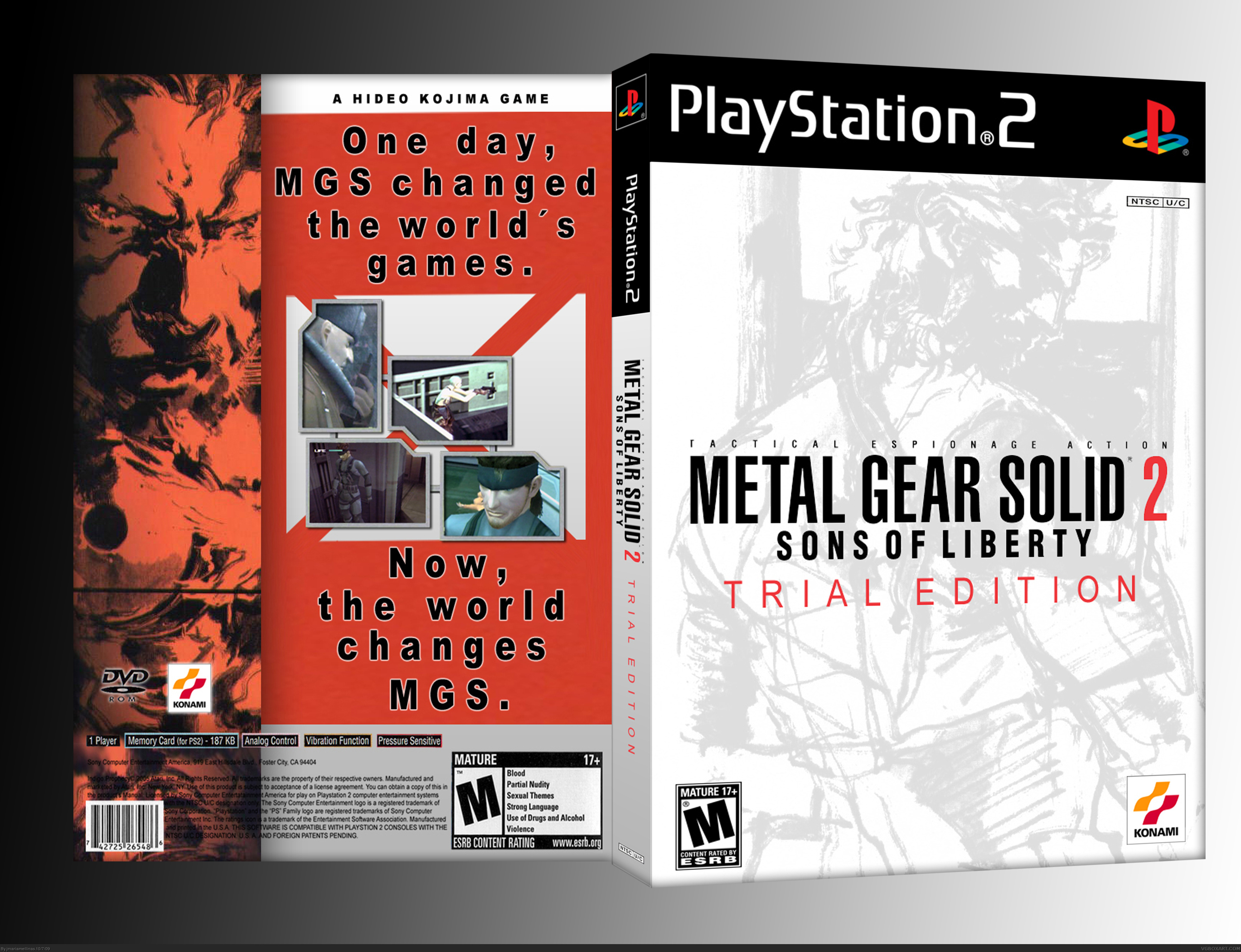 Metal Gear Solid 2 Trial Edition box cover