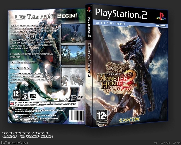 Monster Hunter 2 box cover