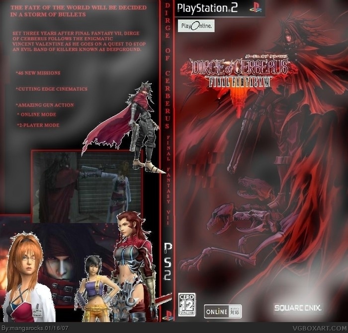 Dirge of Cerberus: Final Fantasy VII box art cover