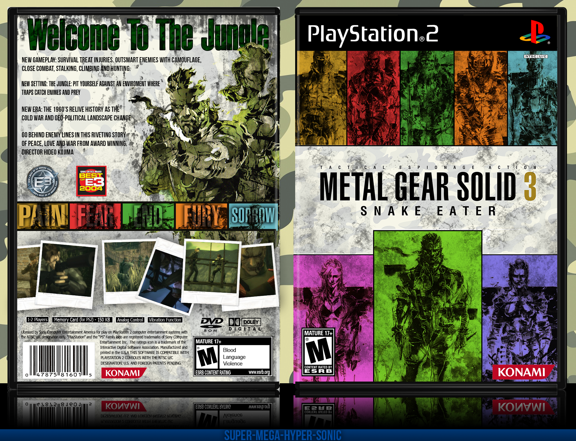Metal Gear Solid 3: Snake Eater box cover