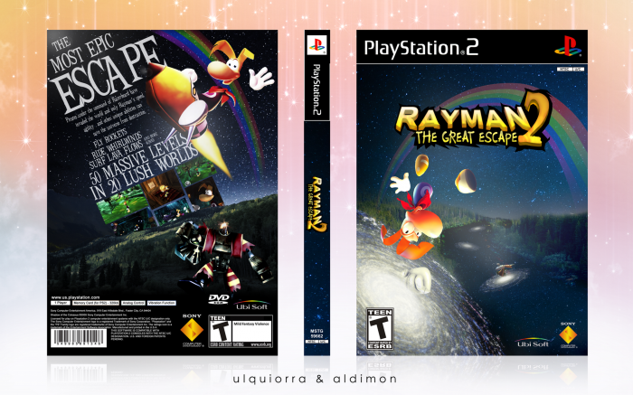 Rayman 2: The Great Escape box art cover