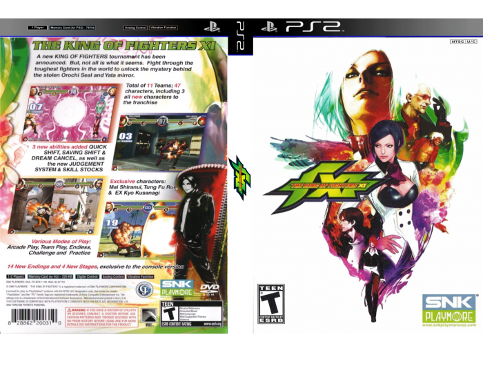 The King of Fighters XI box art cover