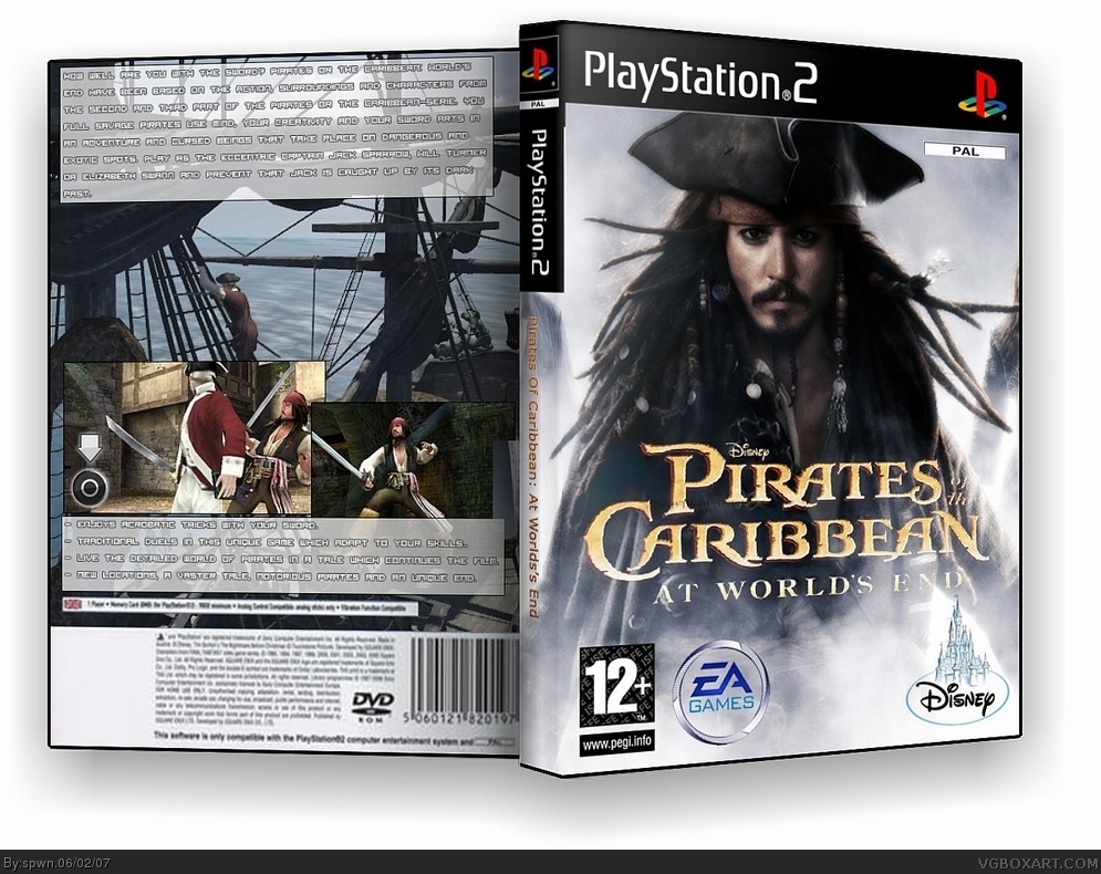 Pirates of the caribbean: At world's end box cover