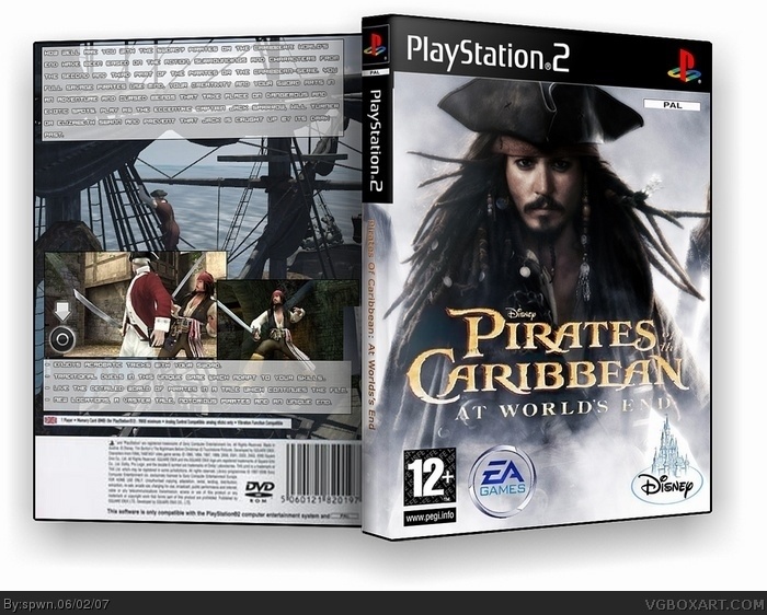 Pirates of the caribbean: At world's end box art cover