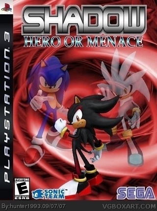 Shadow the Hedgehog: Hero or Menace box cover