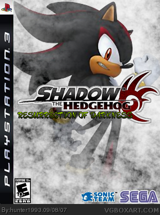 Shadow the Hedgehog: Resurrection of Darkness box cover