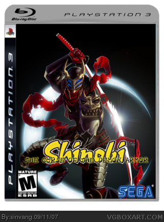 shinobi: the curse of the demon armor box cover