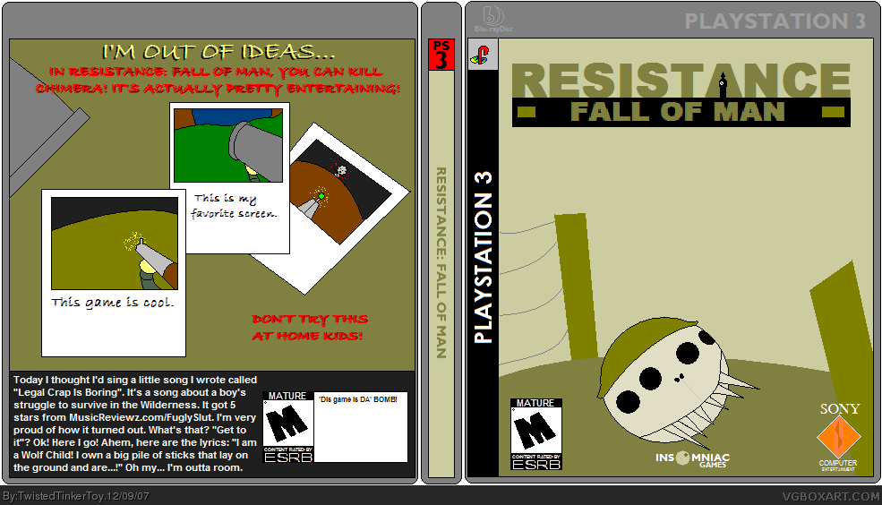 Resistance: Fall of Man - Paint box cover