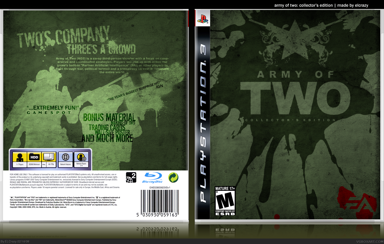 Army of Two: Collector's Edition box cover
