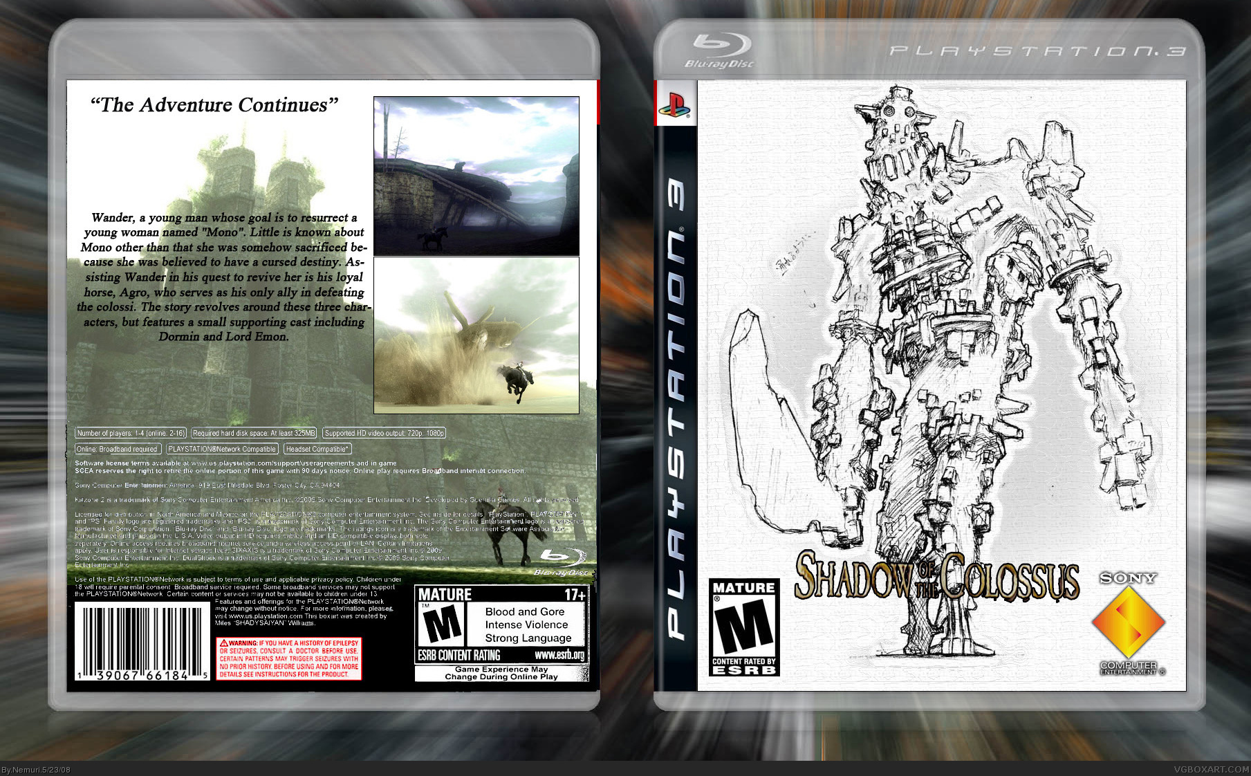Shadow Of The Colossus box cover