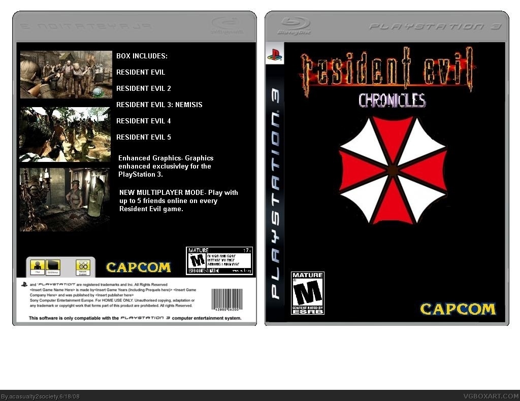 Resident Evil Chronicles box cover