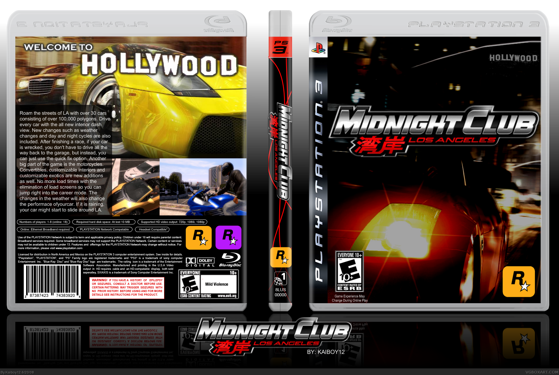 Midnight Club: Los Angeles box cover
