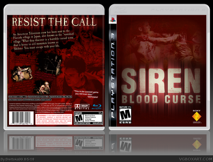 Siren: Blood Curse box art cover