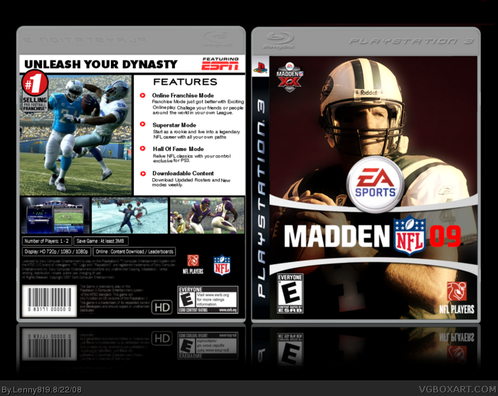 Madden NFL 09 box art cover