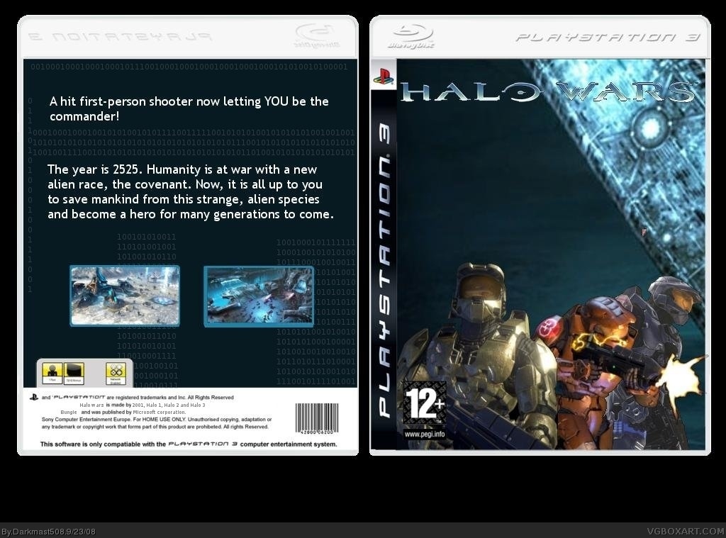 Halo wars box cover