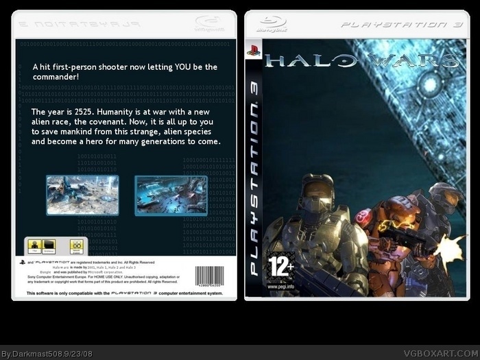 Halo wars box art cover