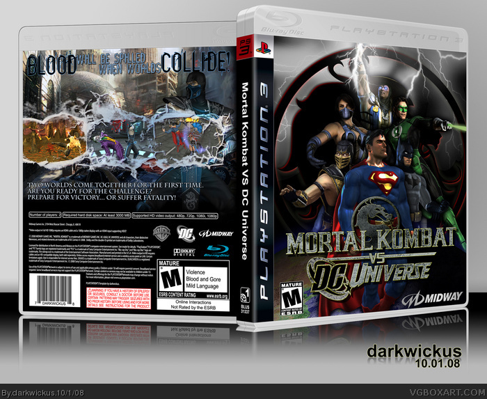 Mortal Kombat vs. DC Universe box art cover