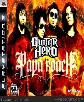 Guitar Hero:Papa Roach box art cover
