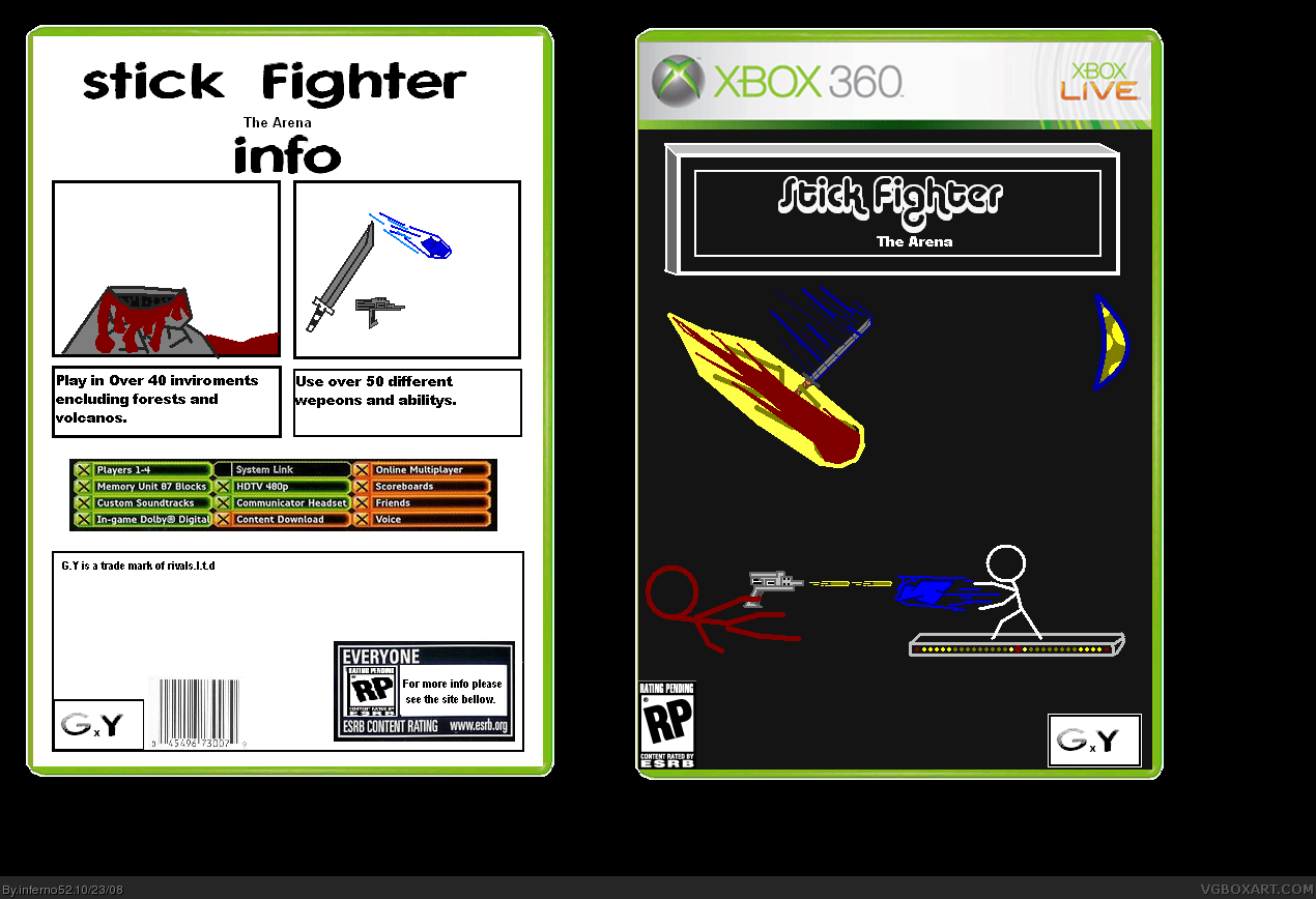 Stick Fighter:The Arena box cover